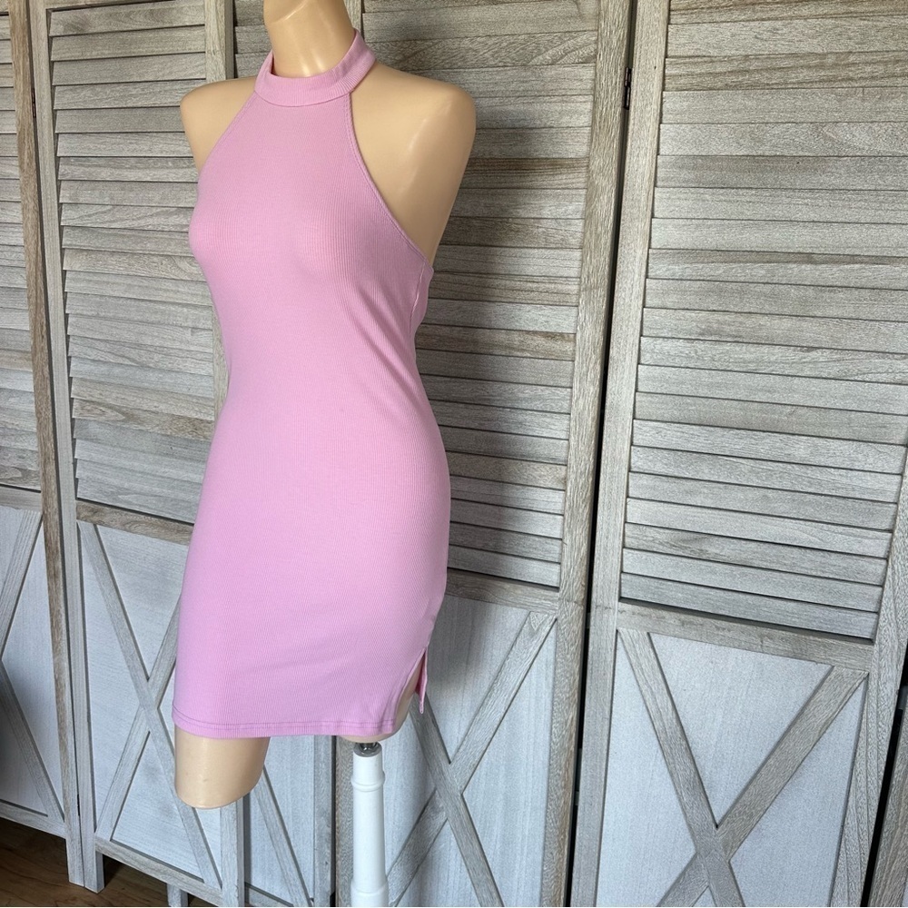SUPERDOWN ORIANA RIBBED HALTER DRESS - Picture 8 of 13
